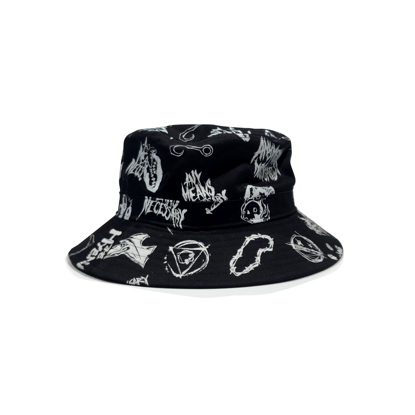 
                  
                    any means necessary shawn coss wingbats bucket hat black front
                  
                