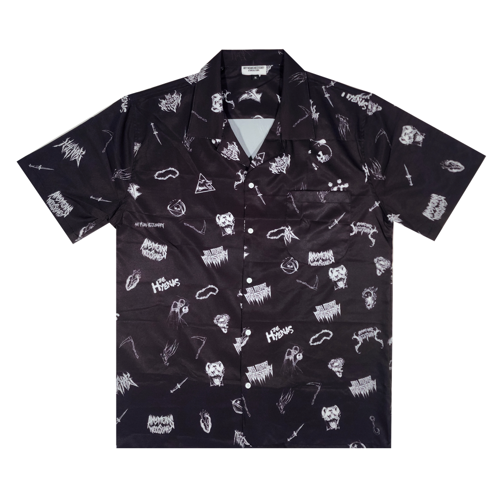 any means necessary shawn coss wingbats outfit black button up shirt