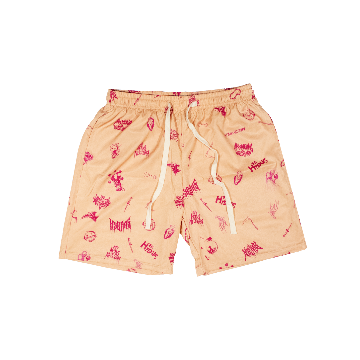 any means necessary shawn coss wingbats outfit peach shorts