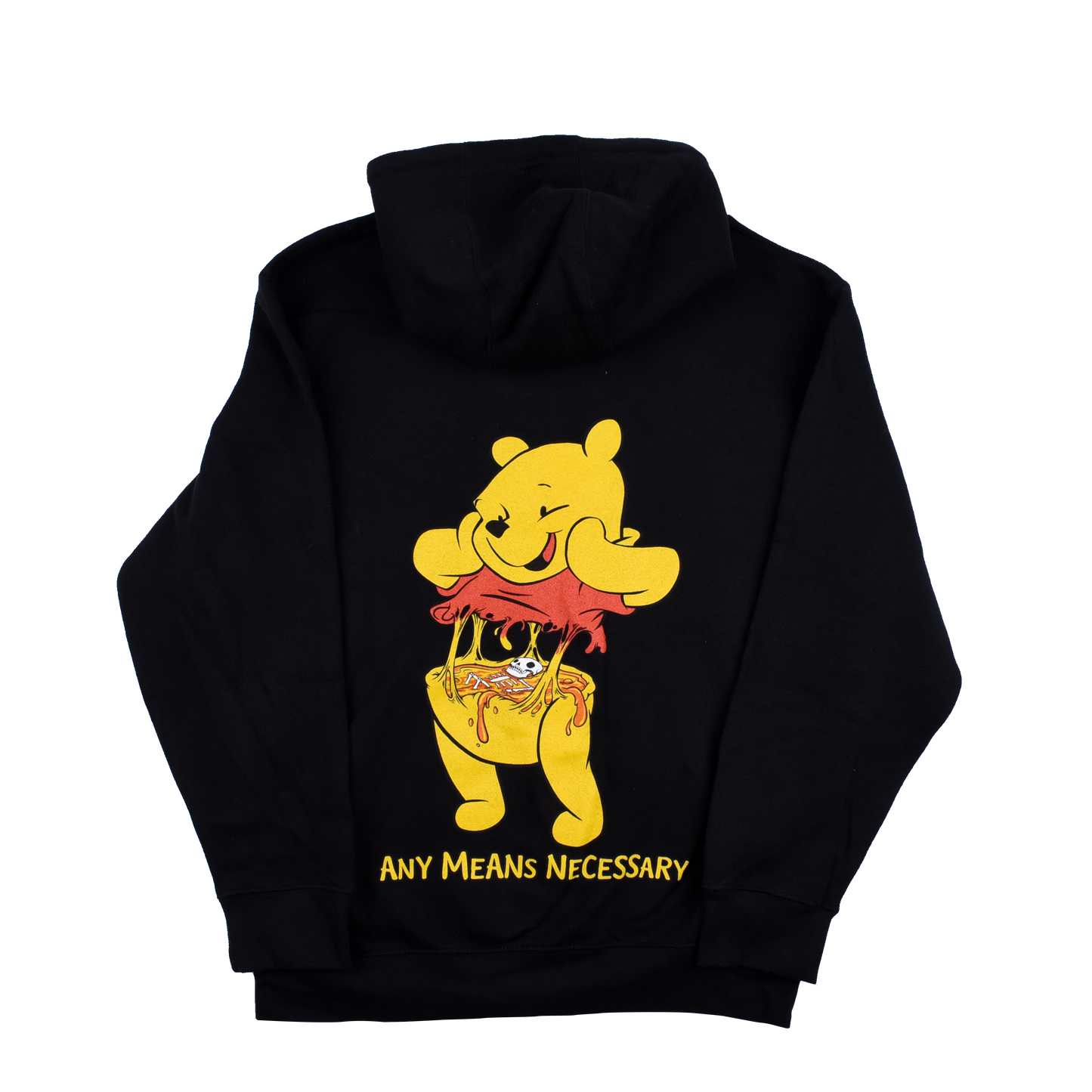 any means necessary shawn coss winnie consume pullover hoodie black back