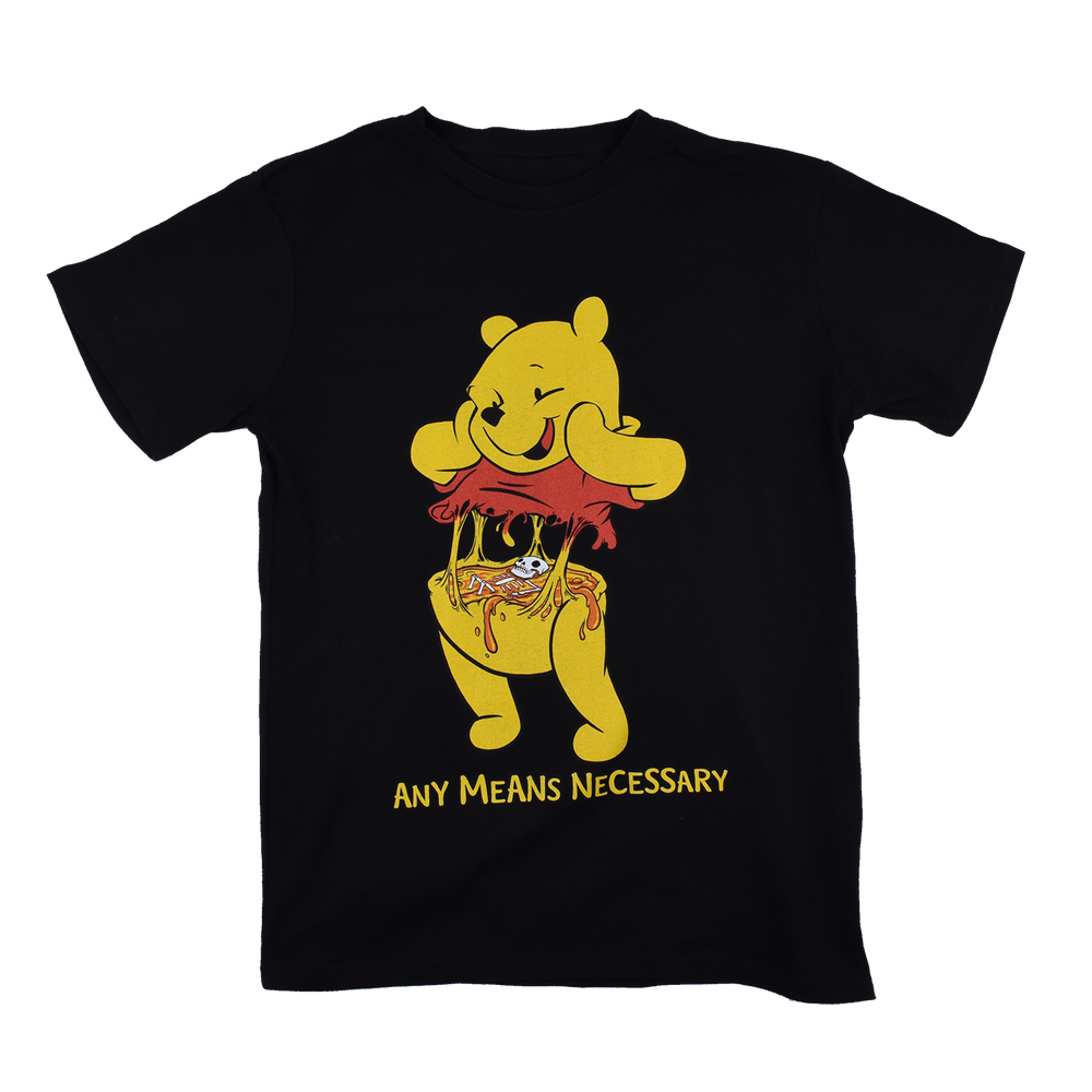 any means necessary shawn coss winnie consume winnie the pooh t shirt black