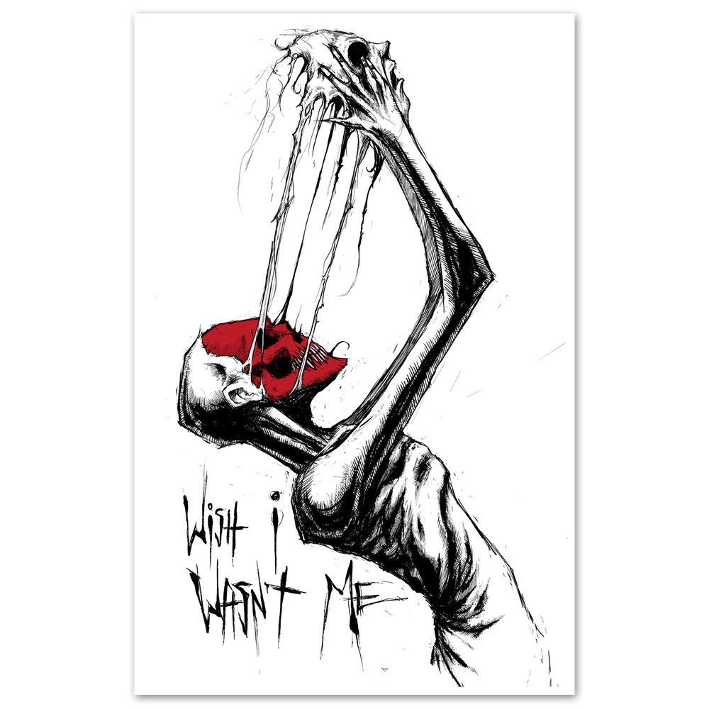 any means necessary shawn coss wish I wasn't me 11x17 poster print