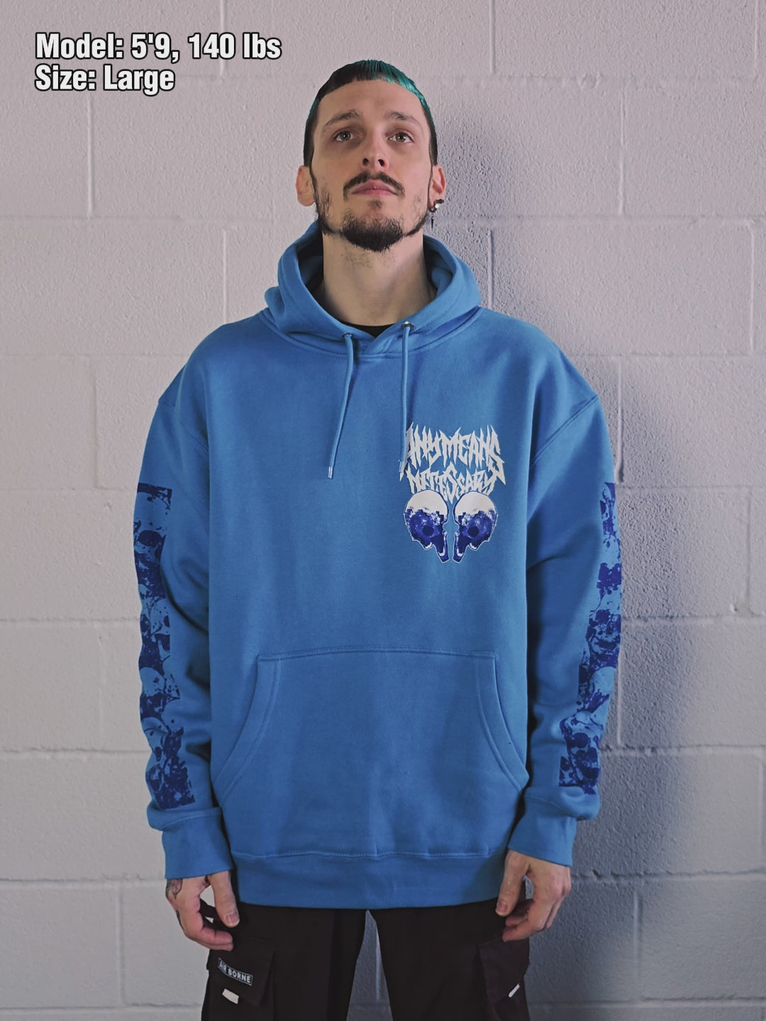 any means necessary shawn coss choke pullover hoodie ocean blue video