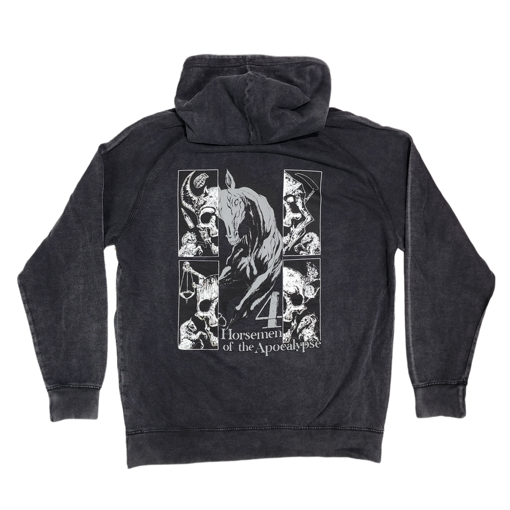 
                  
                    any means necessary shawn coss 4 horsemen pestilence famine war death pullover hoodie vintage black
                  
                