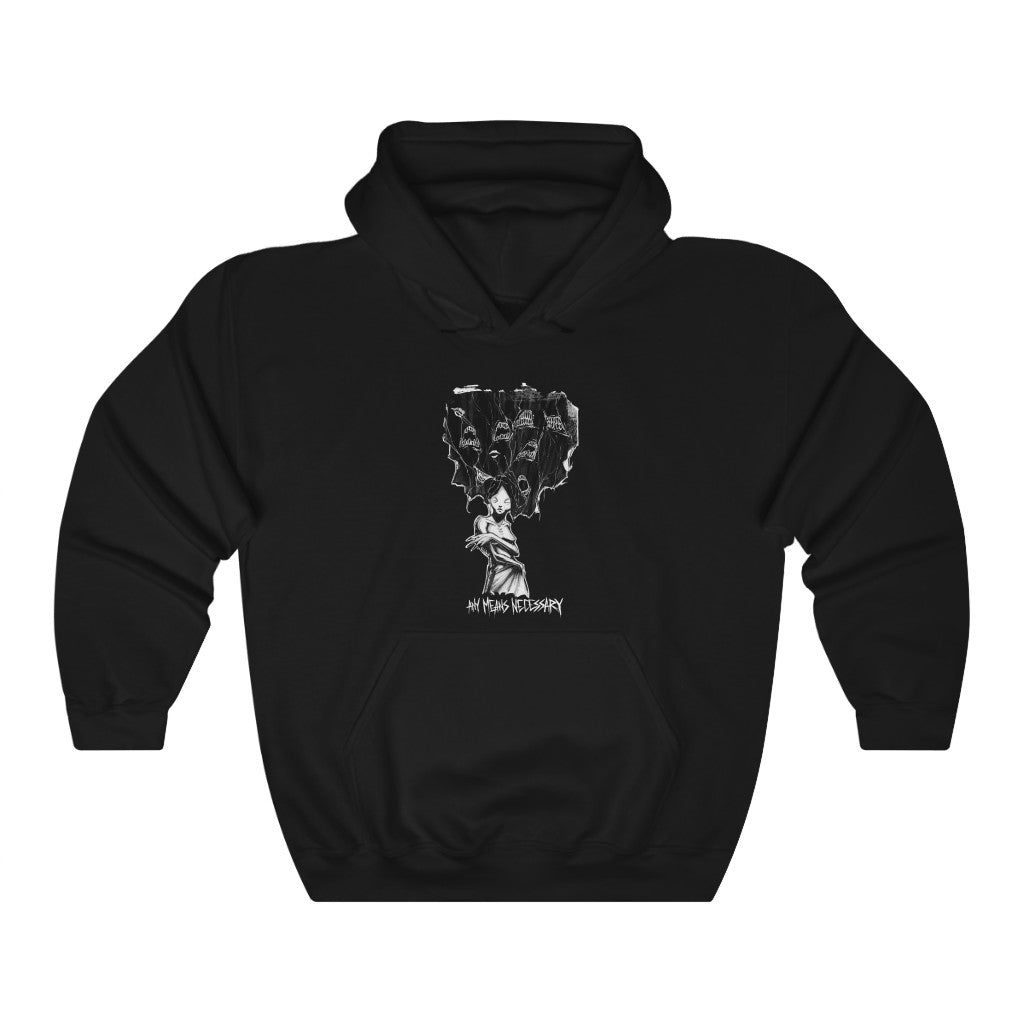 any means necessary shawn coss inktober illness paranoid schizophrenia pullover hoodie black