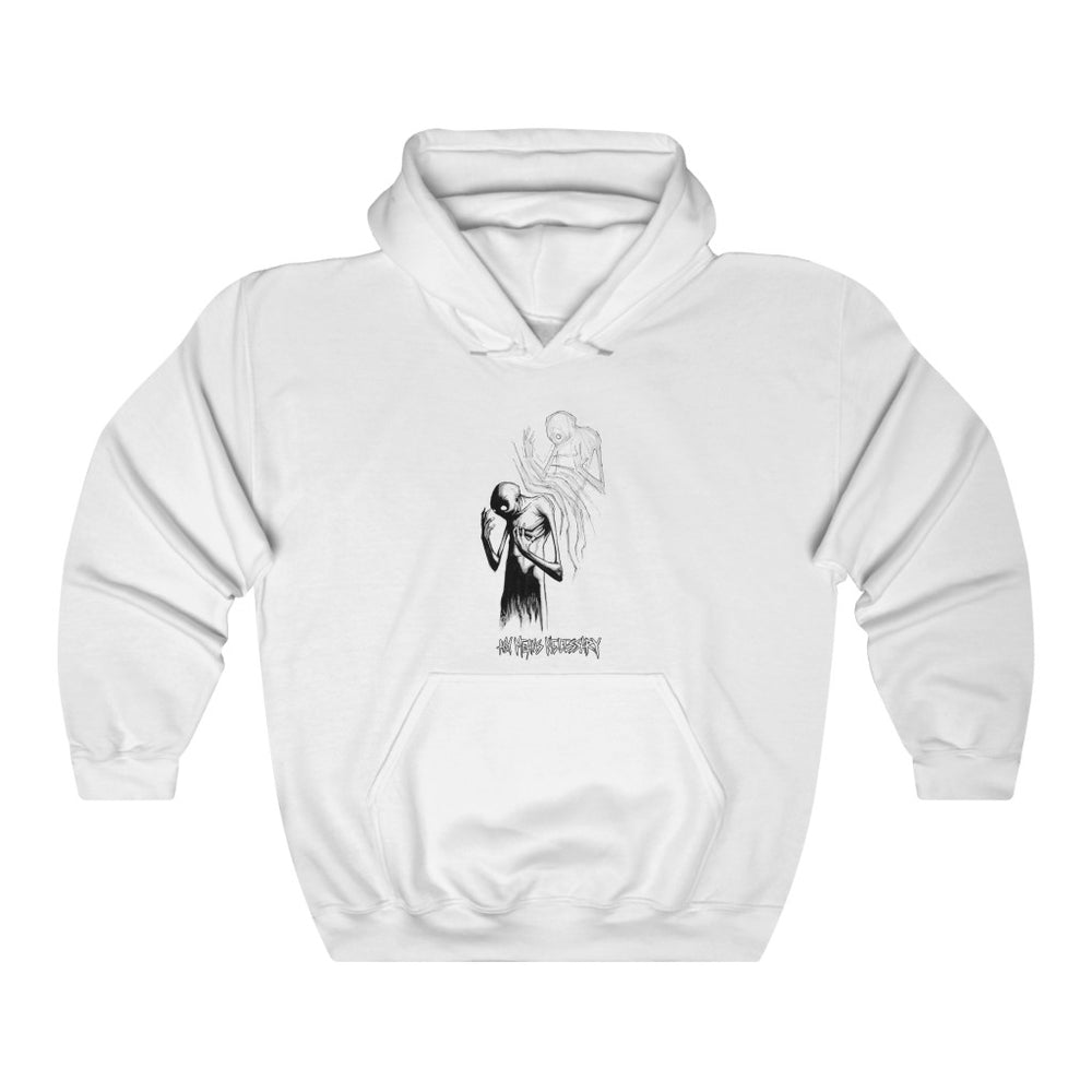 
                  
                    any means necessary shawn coss inktober illness depersonalization disorder pullover hoodie white
                  
                