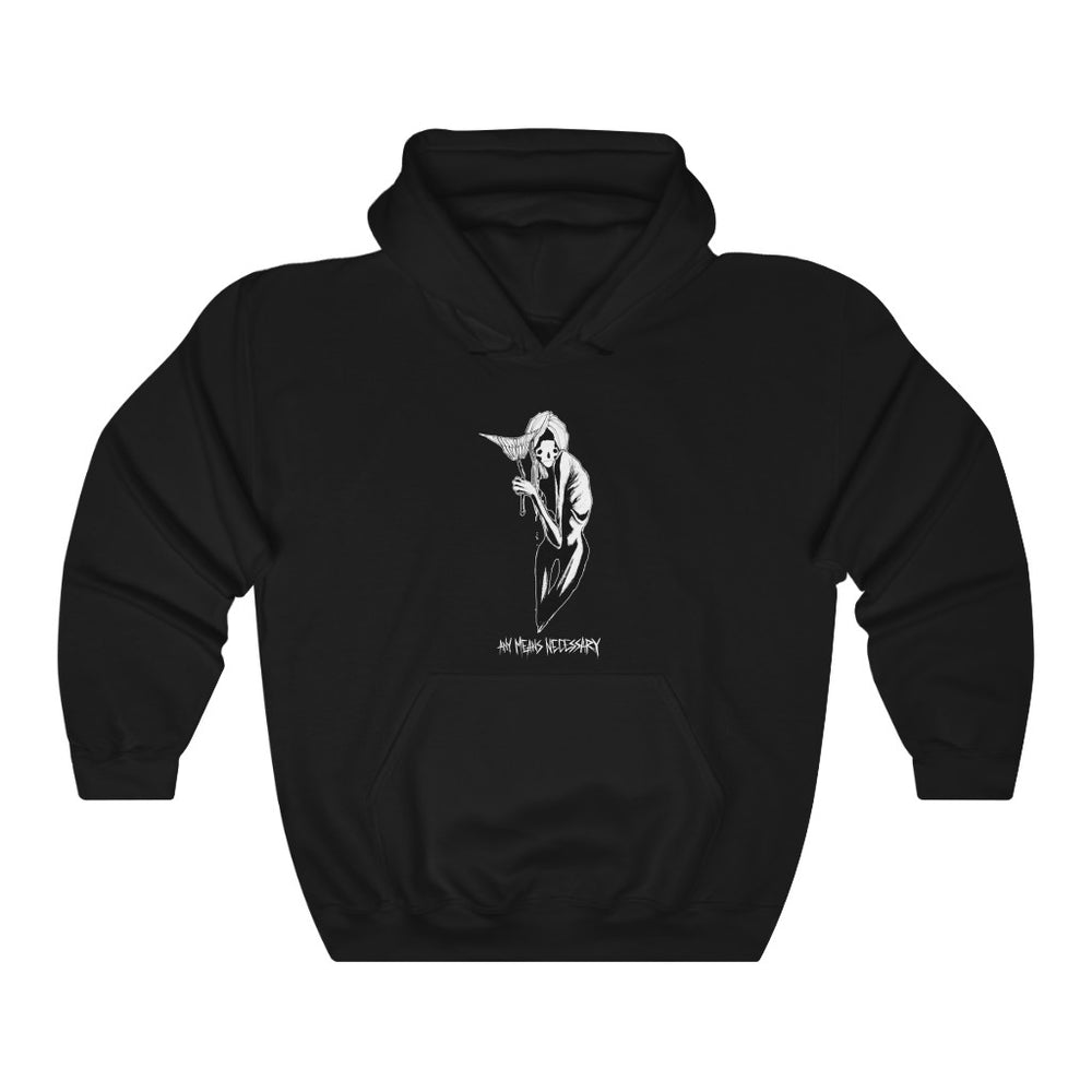 any means necessary shawn coss inktober illness smile mask syndrome pullover hoodie black