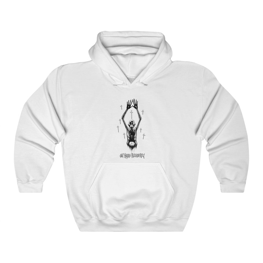 
                  
                    any means necessary shawn coss inktober illness schizophrenia pullover hoodie white
                  
                
