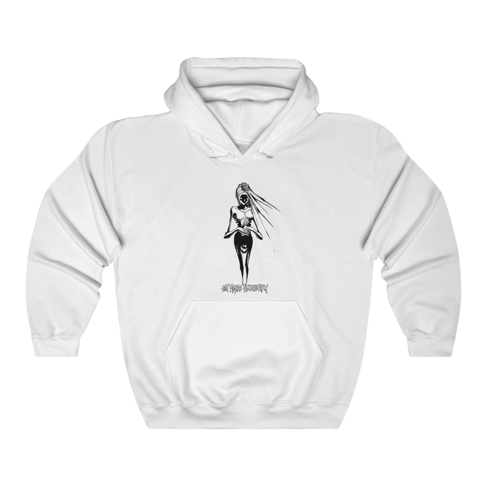 any means necessary shawn coss inktober illness cotards delusion pullover hoodie white
