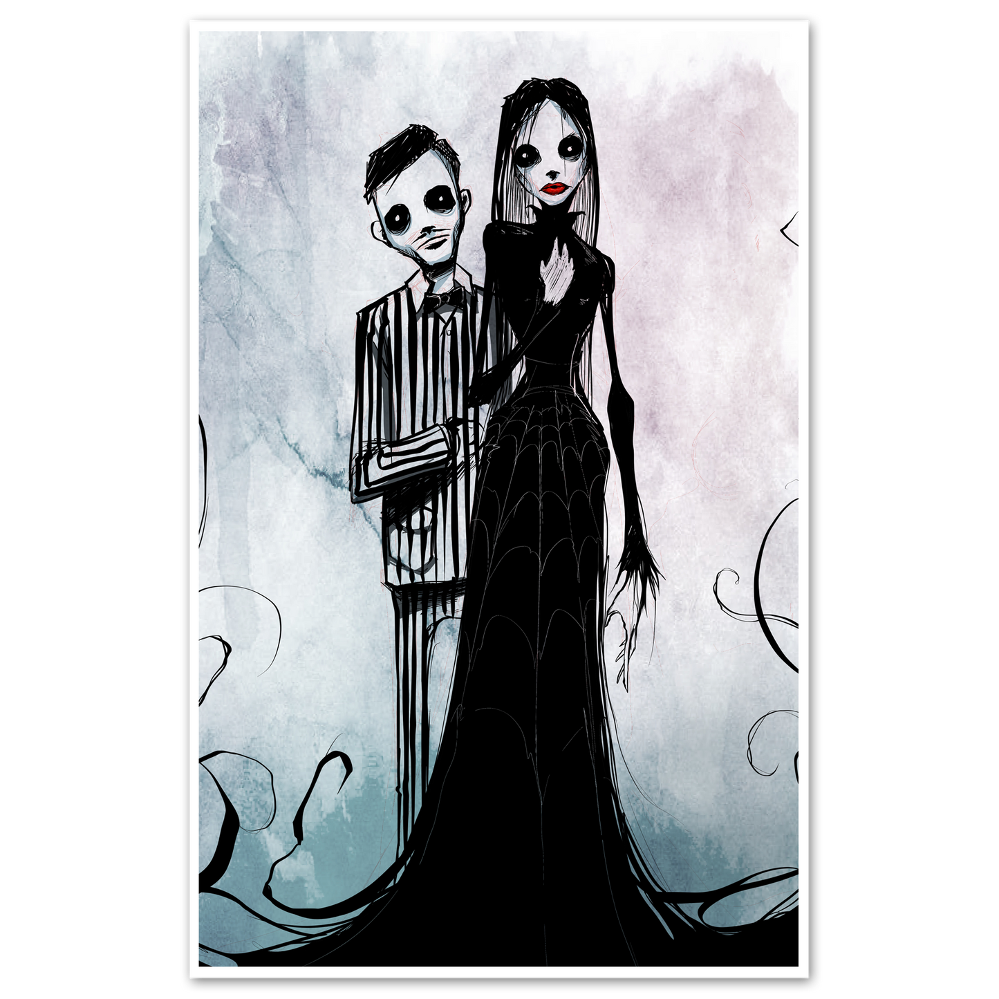 any means necessary shawn coss addams family 11x17 print poster