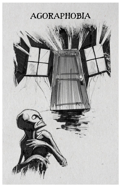 any means necessary inktober illness poster print agoraphobia