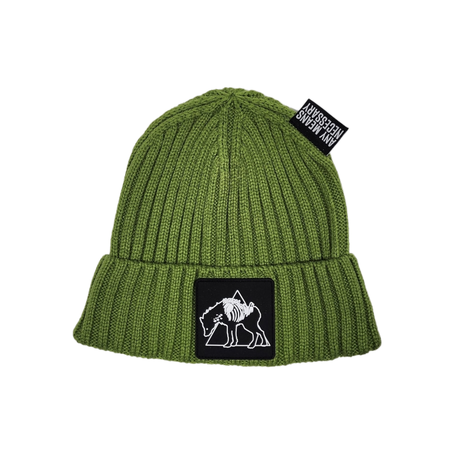 any means necessary shawn coss the hunt beanie green