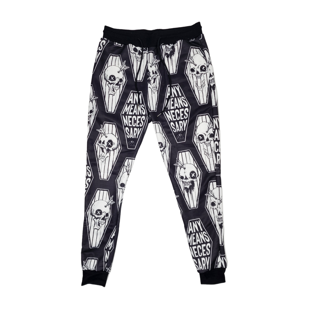 any means necessary shawn coss casket sweatpants joggers