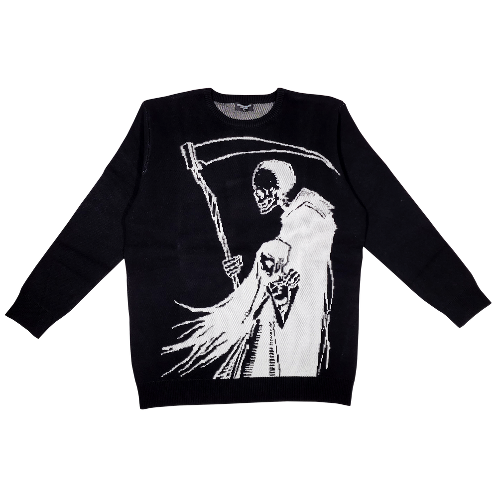 any means necessary shawn coss cold outside knit sweater black