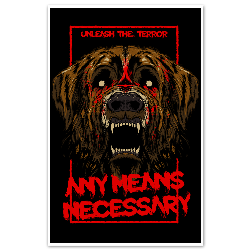 any means necessary shawn coss cujo 11x17 print poster