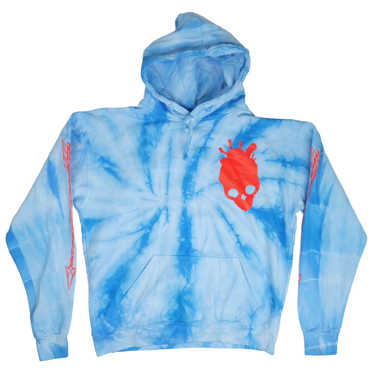any means necessary shawn coss down with the ship pullover hoodie t shirt tie dye baby blue front