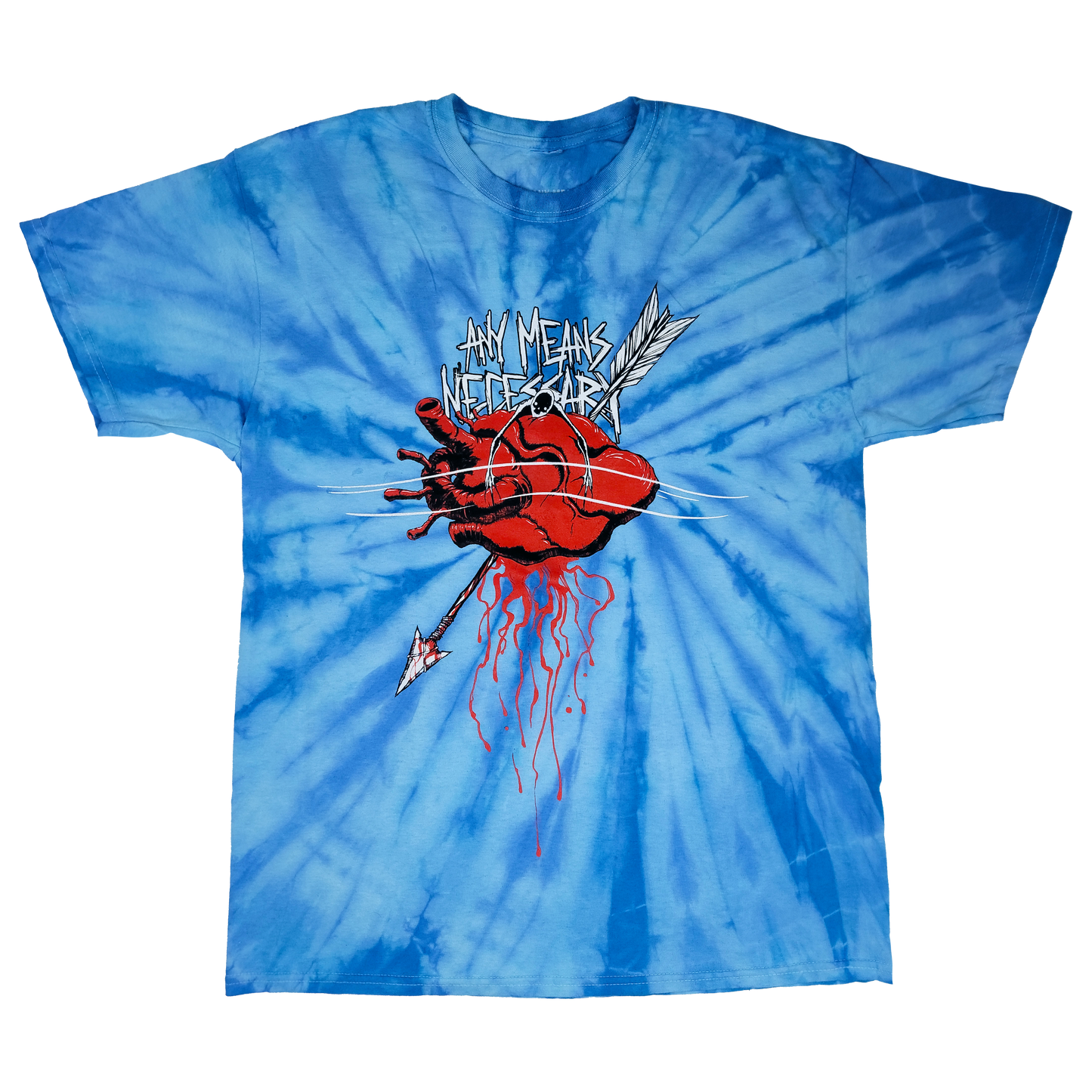 any means necessary shawn coss down with the ship t shirt tie dye baby blue