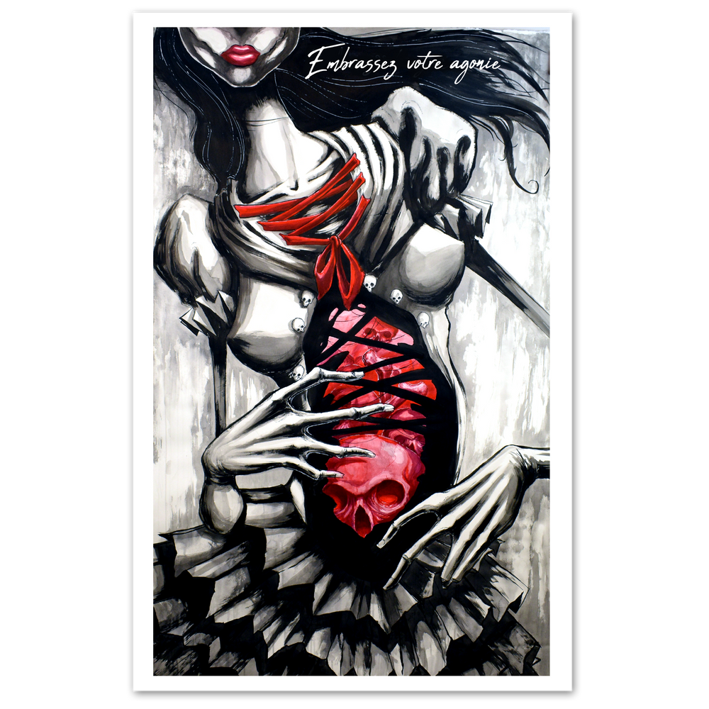 any means necessary embrace your agony poster print