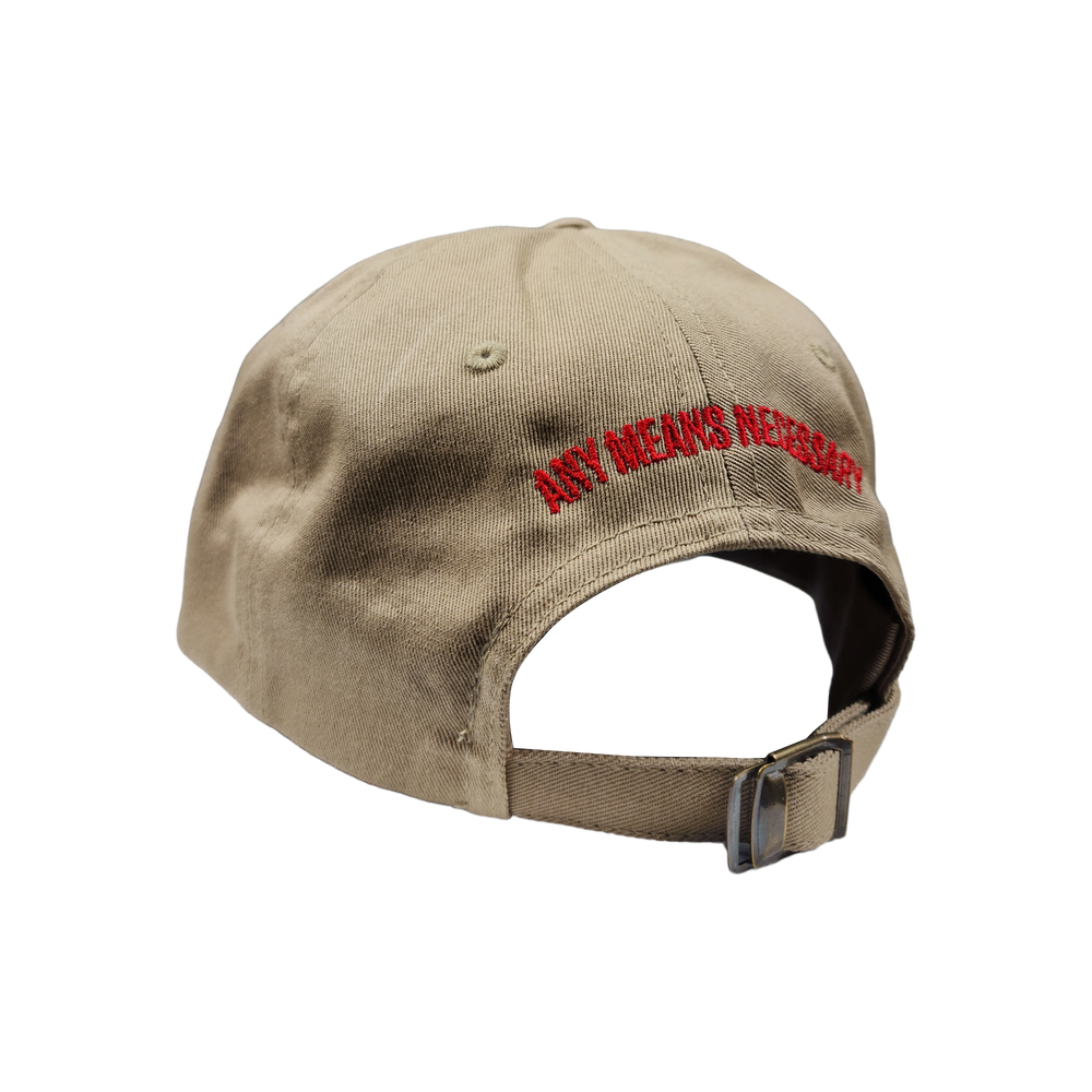 
                  
                    any means necessary shawn coss heartbreaker strapback dad hat tan back
                  
                