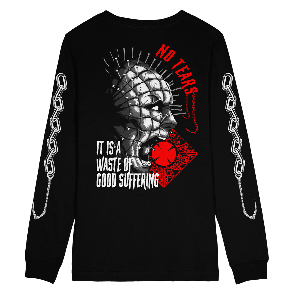 any means necessary shawn coss hellraiser long sleeve t shirt black back