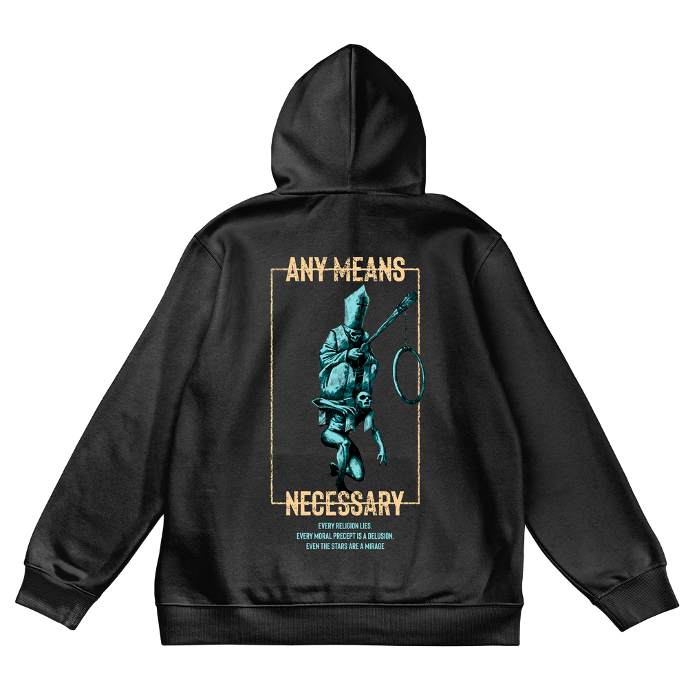 any means necessary shawn coss hollow hopes pullover hoodie black