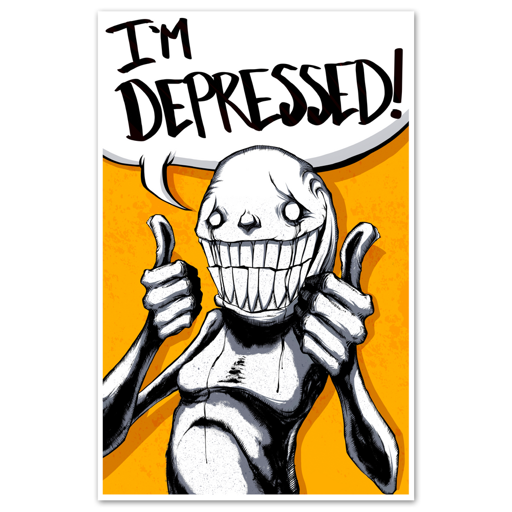 any means necessary shawn coss i'm depressed poster print