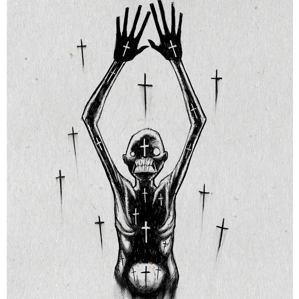 any means necessary mental illness inktober poster print schizophrenia disorder