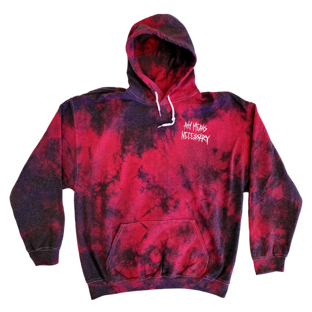 
                      
                        any means necessary shawn coss let the weak burn plague doctor pullover hoodie red and black tie dye
                      
                    