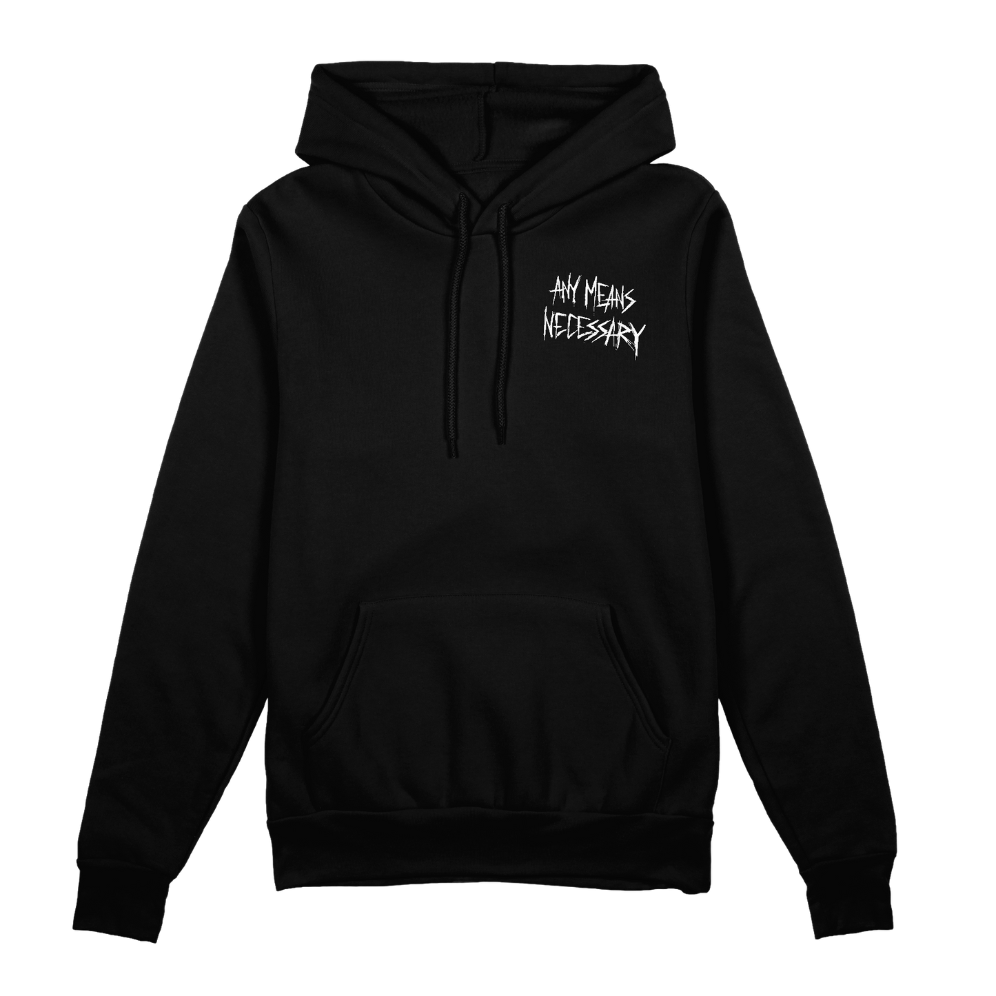 any means necessary shawn coss let the weak burn plague doctor pullover hoodie black front