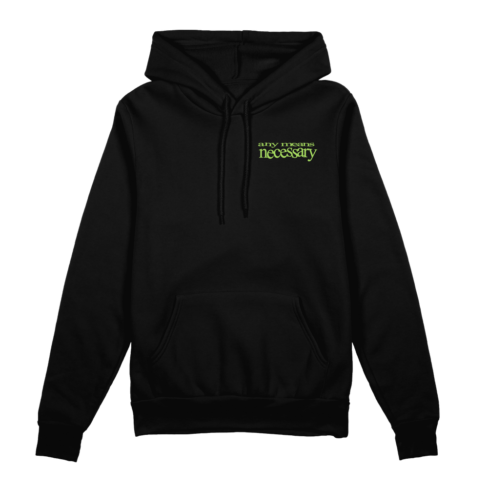 
                  
                    any means necessary shawn coss little monster pullover hoodie black front
                  
                
