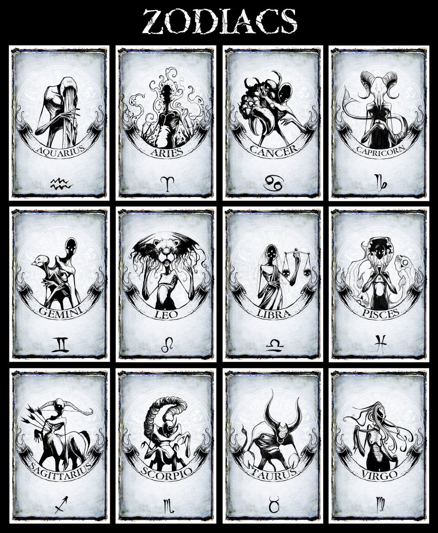 
                  
                    any means necessary zodiac sign poster print
                  
                