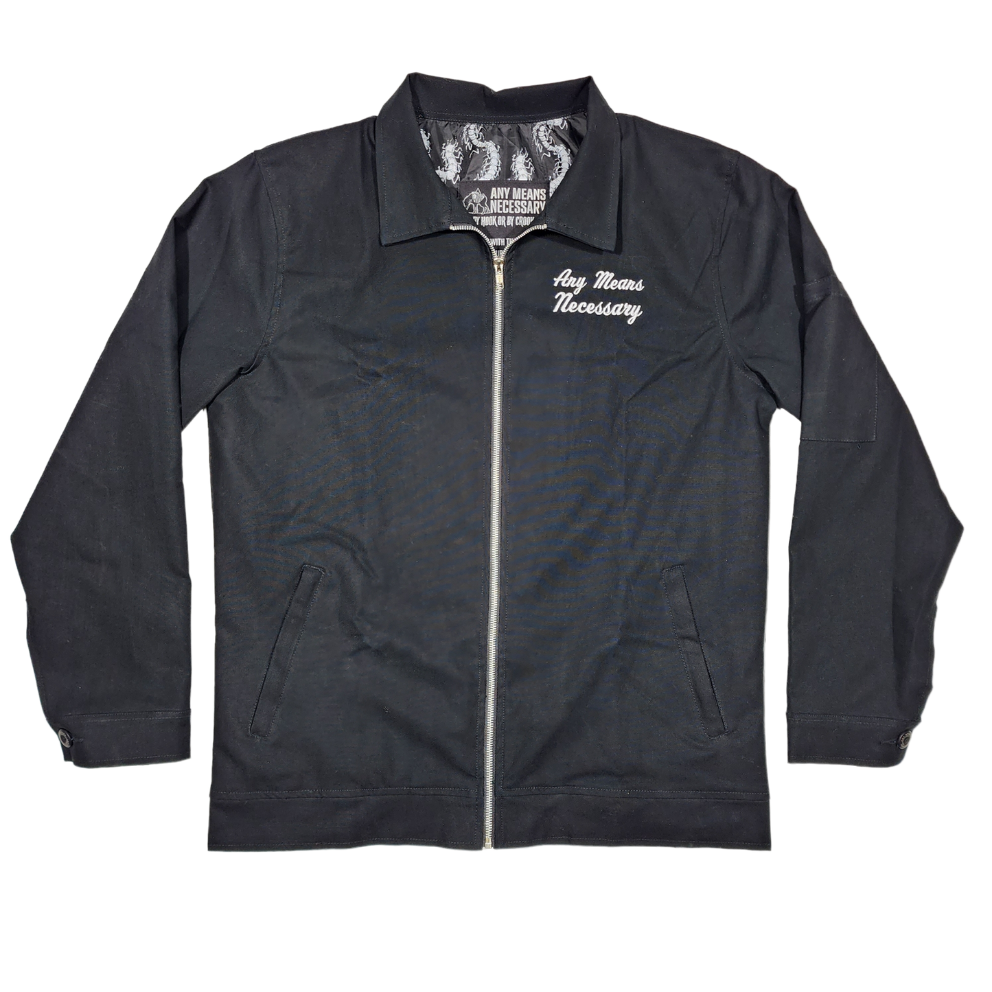 
                  
                    any means necessary shawn coss hyena centipede mechanic jacket 
                  
                