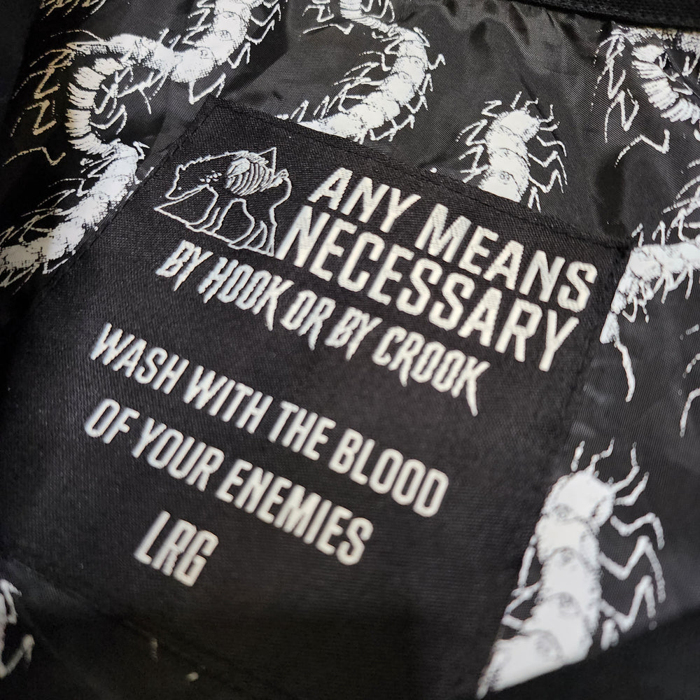 
                  
                    any means necessary shawn coss hyena centipede mechanic jacket
                  
                
