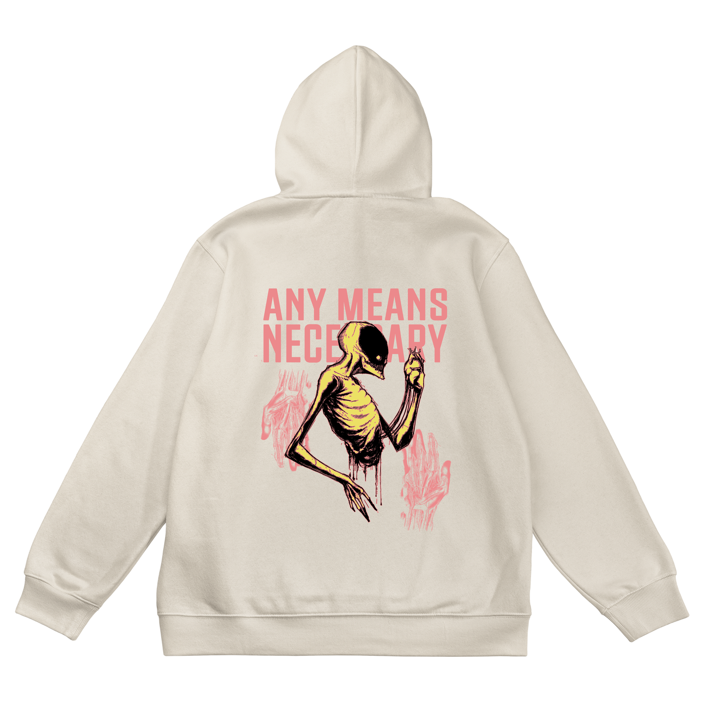 
                  
                    any means necessary shawn coss nothing left pullover hoodie sandshell back
                  
                