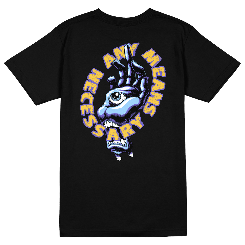 any means necessary shawn coss palm screamer t shirt black