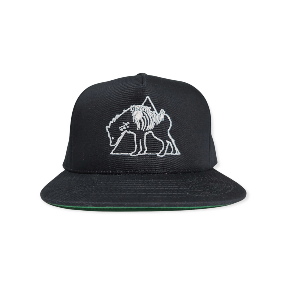 
                  
                    any means necessary shawn coss hyena logo snapback hat black front
                  
                