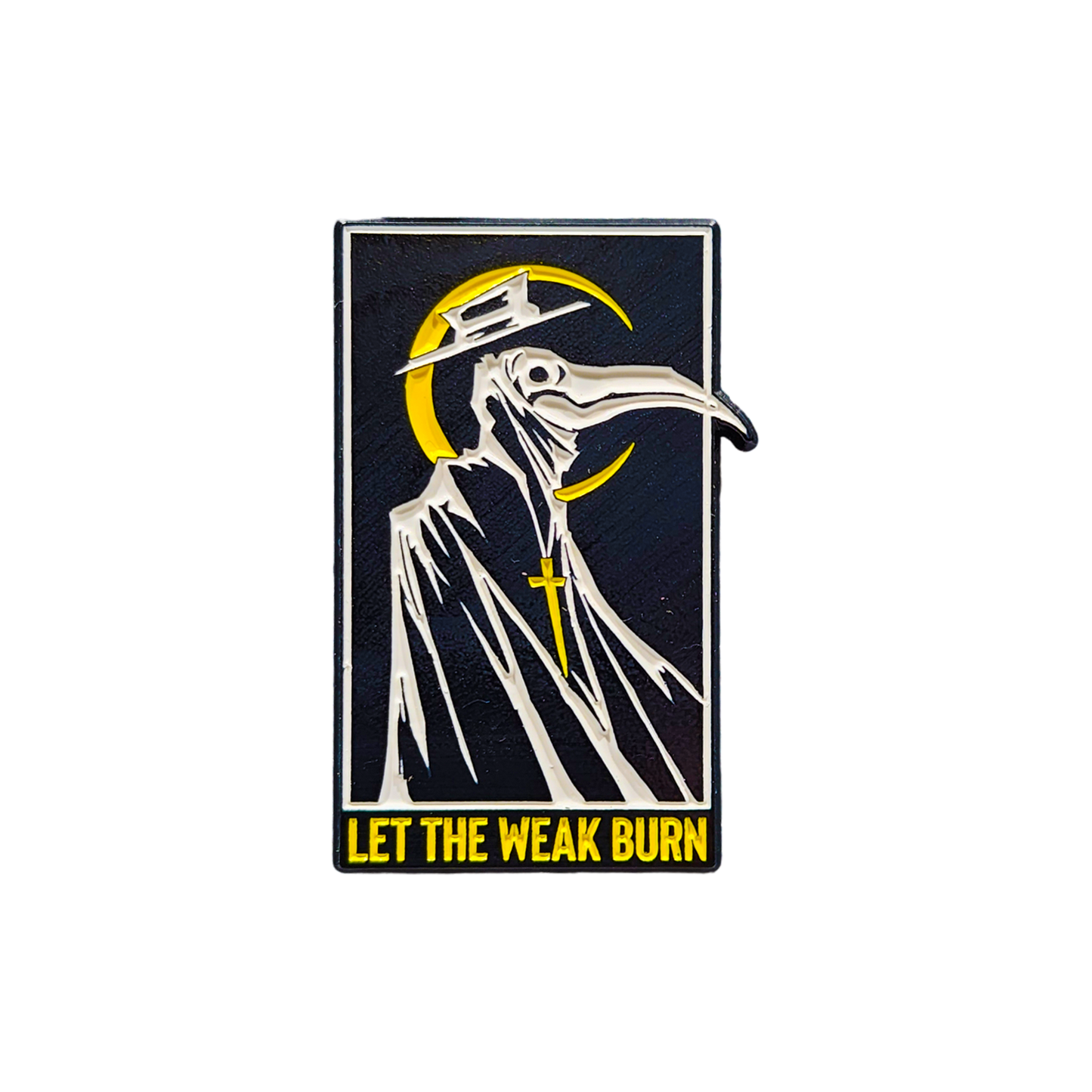 any means necessary shawn coss let the weak burn enamel pin