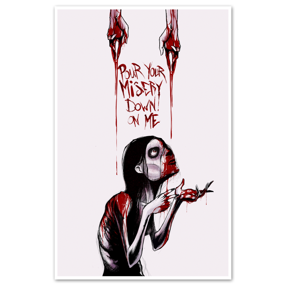 any means necessary shawn coss pour your misery down on me poster print