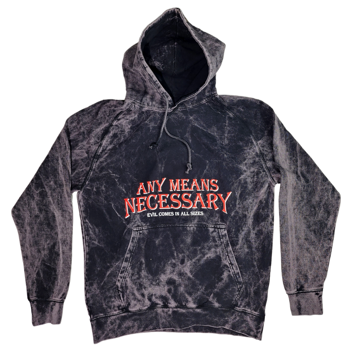 
                  
                    any means necessary shawn coss puppet master pullover hoodie vintage black front
                  
                