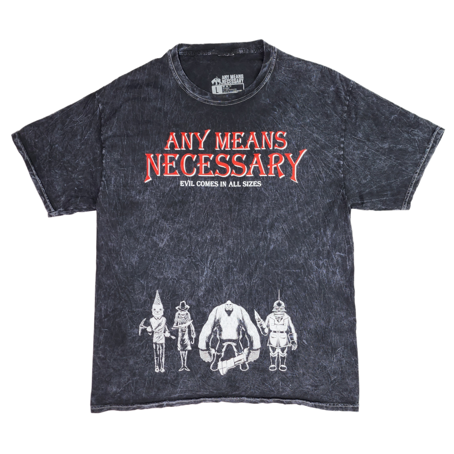 any means necessary shawn coss puppet master t shirt vintage black
