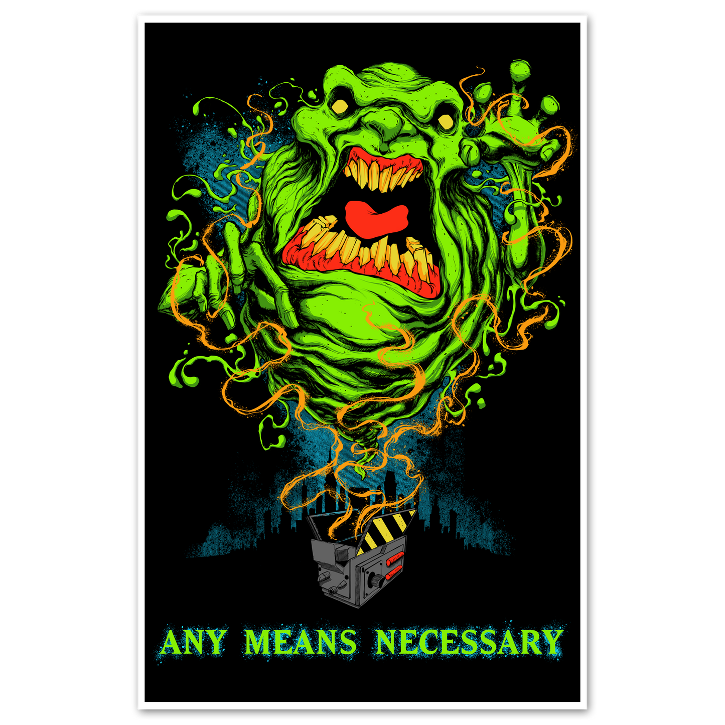 any means necessary shawn coss ghostbusters 11x17 print poster