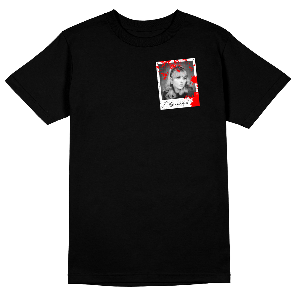 
                  
                    any means necessary shawn coss charles manson sharon tate summer of 69 t shirt black front
                  
                