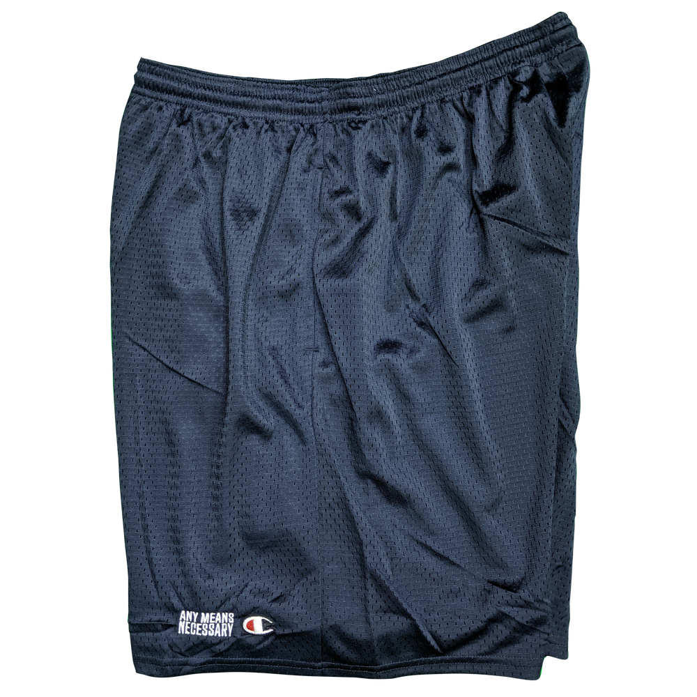 
                  
                    any means necessary the land cleveland indians mesh champion shorts navy side
                  
                