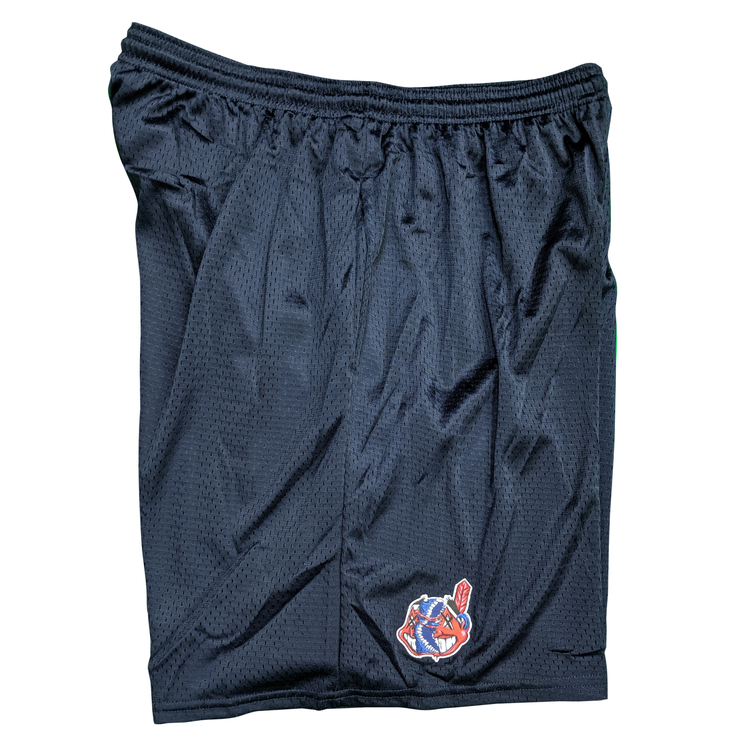 
                  
                    any means necessary the land cleveland indians mesh champion shorts navy logo side
                  
                