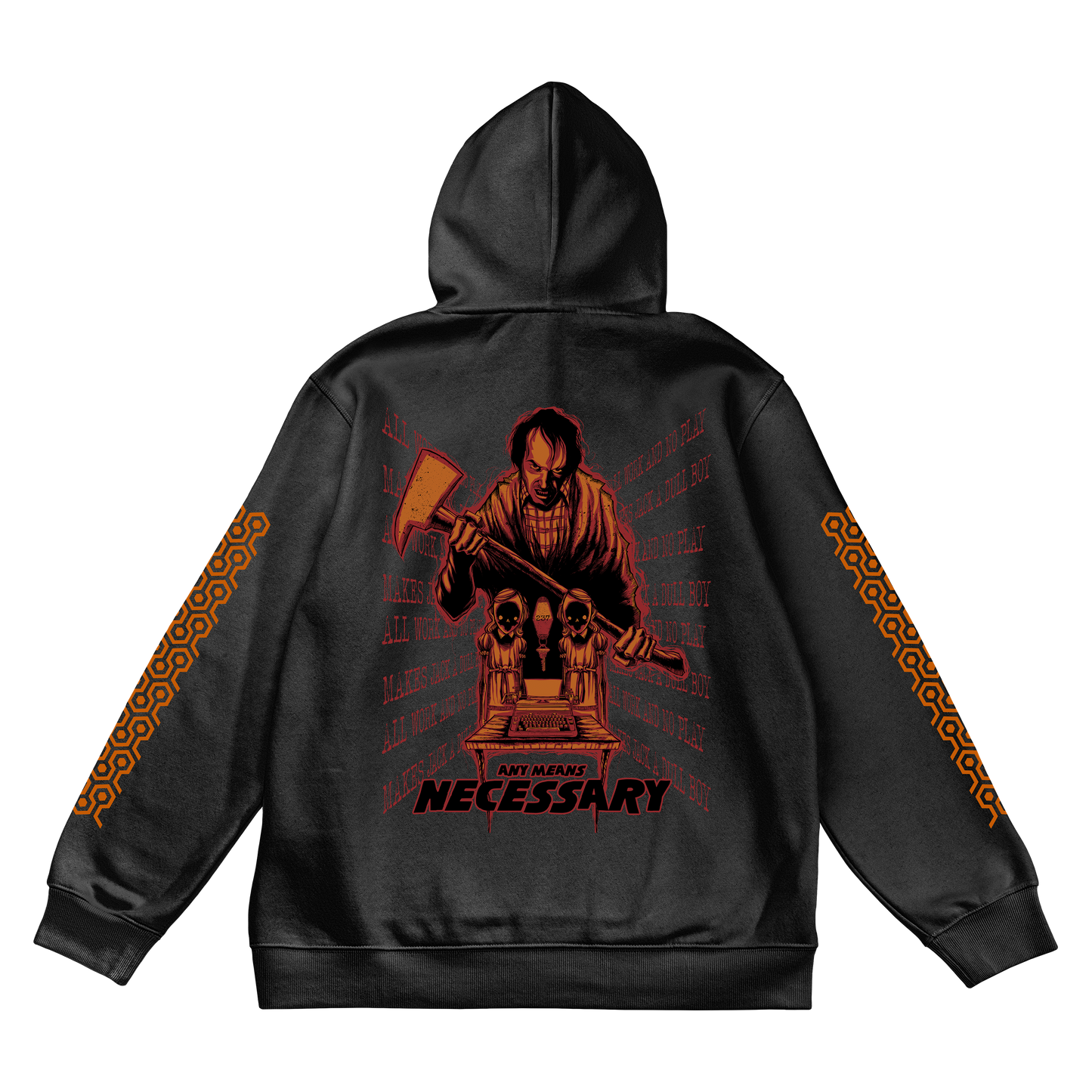 
                  
                    any means necessary shawn coss the shining pullover hoodie black back
                  
                