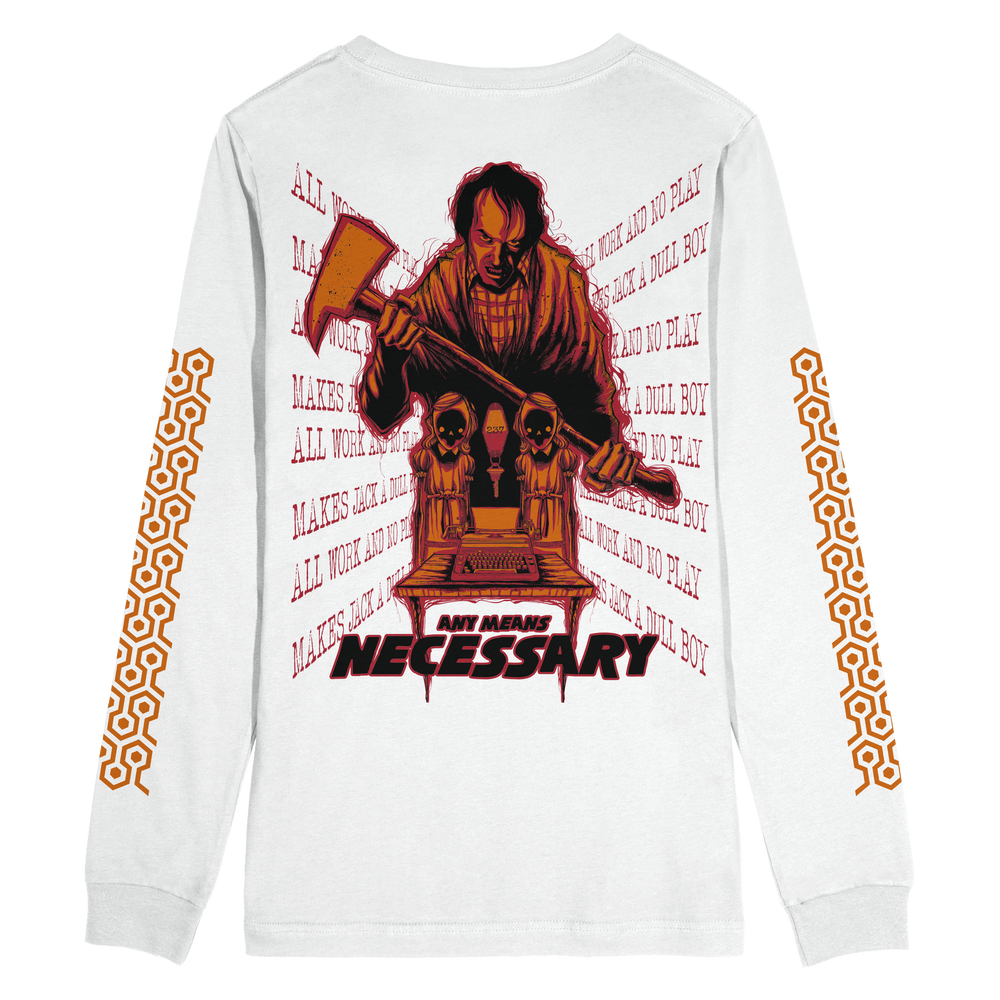 any means necessary shawn coss the shining long sleeve t shirt white back
