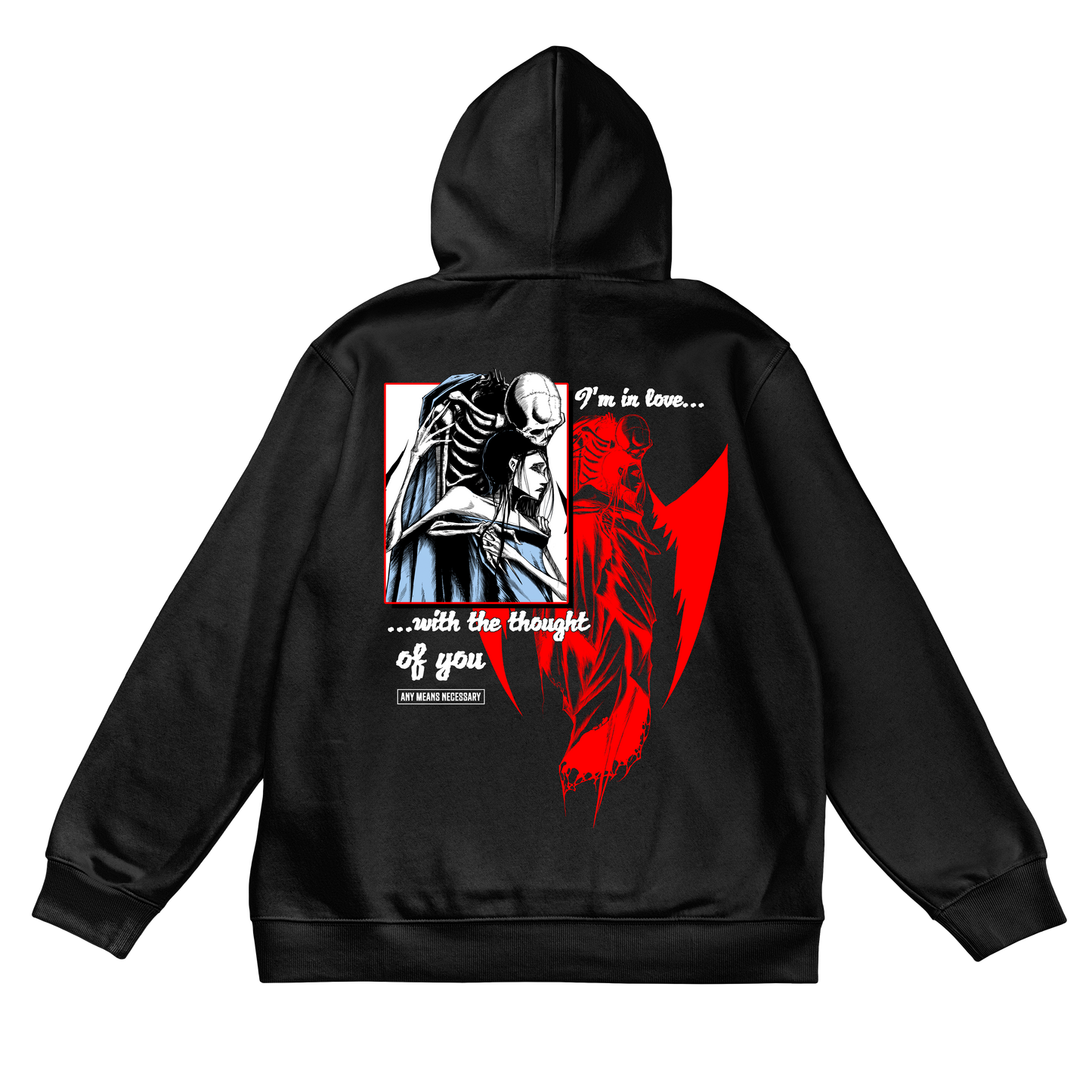 
                  
                    any means necessary shawn coss thought of you pullover hoodie black back
                  
                