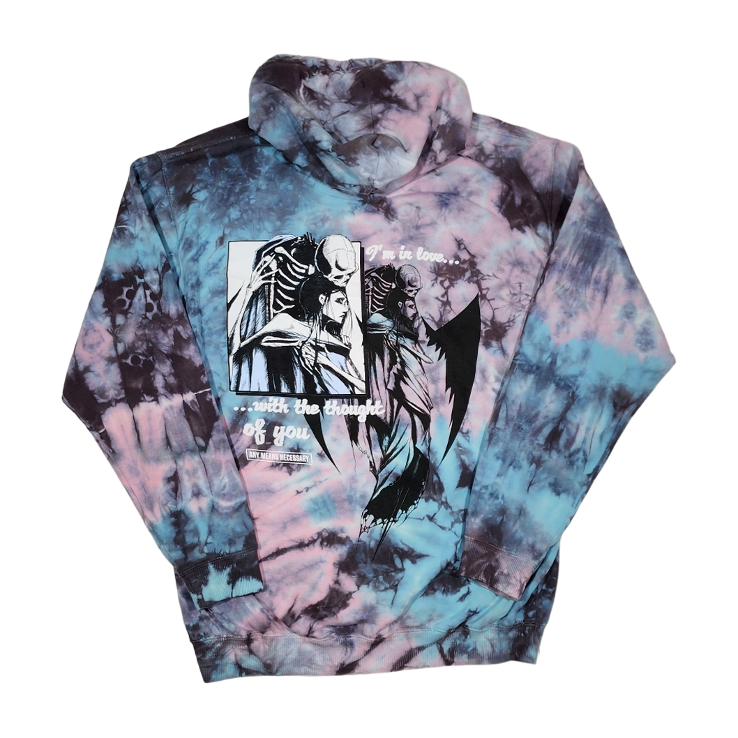 any means necessary shawn coss thought of you pullover hoodie tie dye pacific back