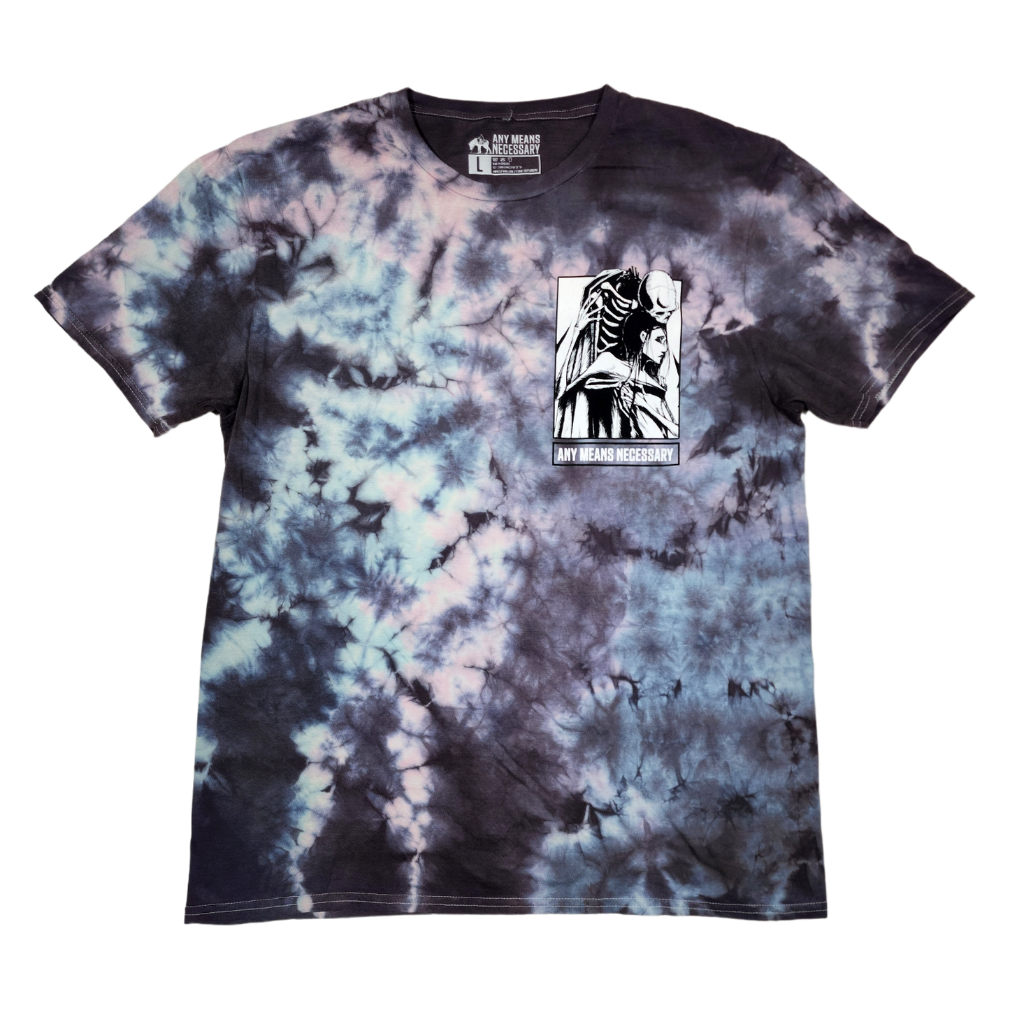 any means necessary shawn coss thought of you t shirt tie dye pacific shirt front