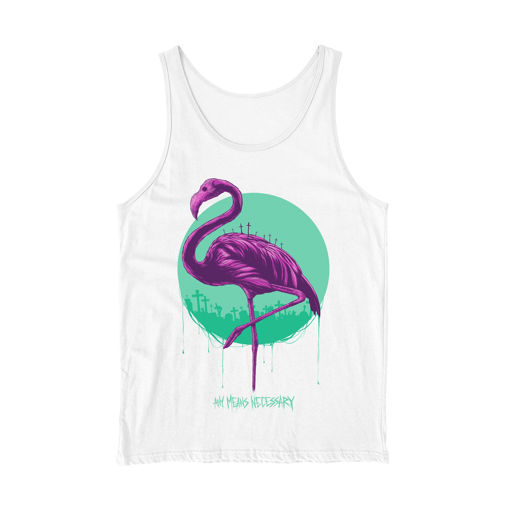 any means necessary shawn coss vibes tank top white